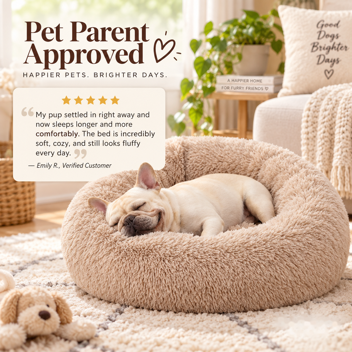 Calming Donut Dog Bed