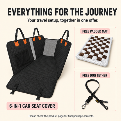 Hard Bottom Dog Car Seat Cover