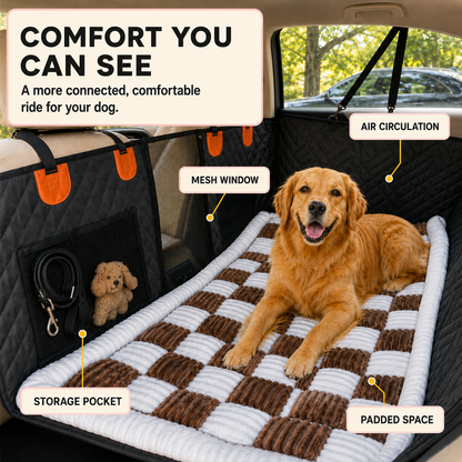 Hard Bottom Dog Car Seat Cover