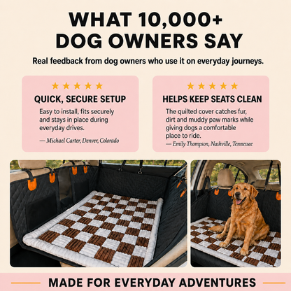 Hard Bottom Dog Car Seat Cover